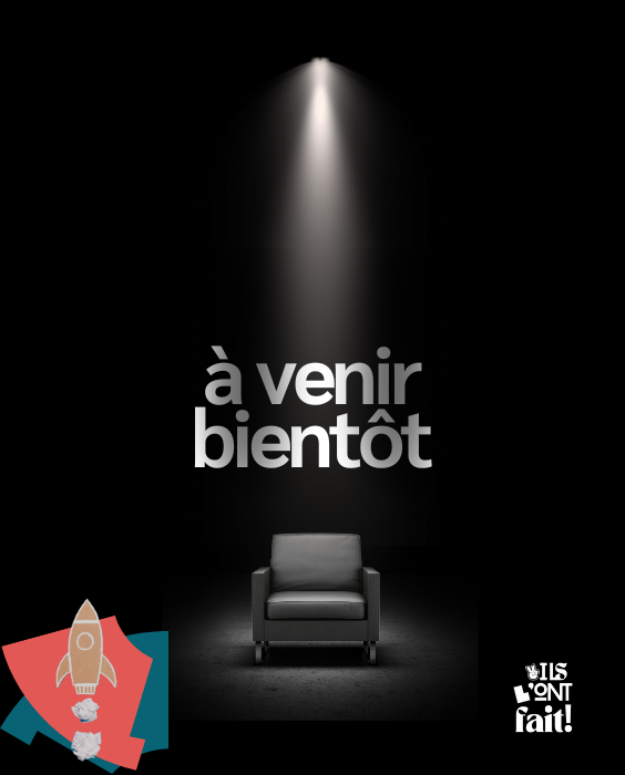 lumière qui éclair un fauteuil fusé et logo On l'fait